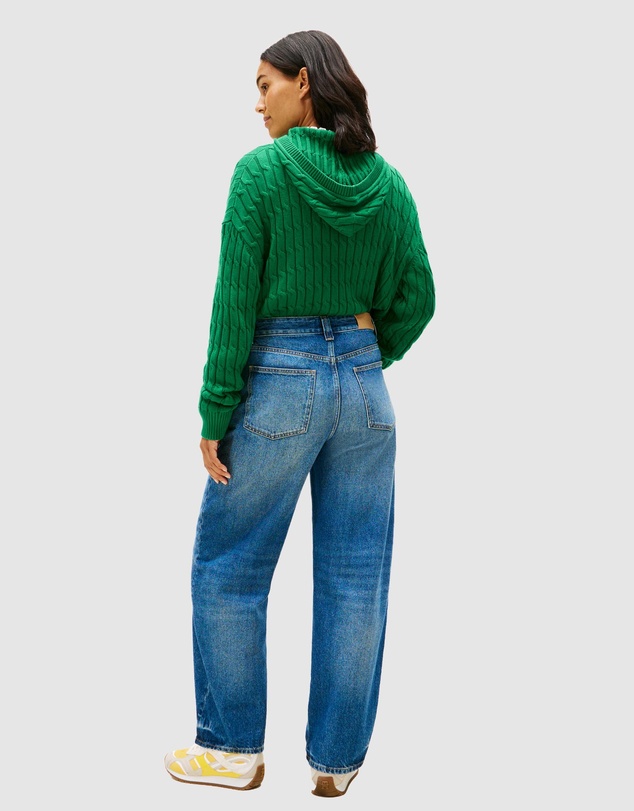 Tommy Hilfiger - Mid Rise Tapered Barrel Leg Jeans