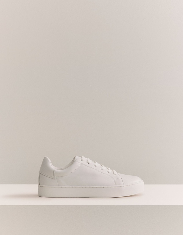Trenery - Lyons Leather Sneaker in White