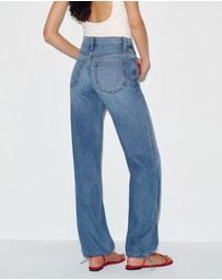 Reformation - Reece Low Rise Denim Pants
