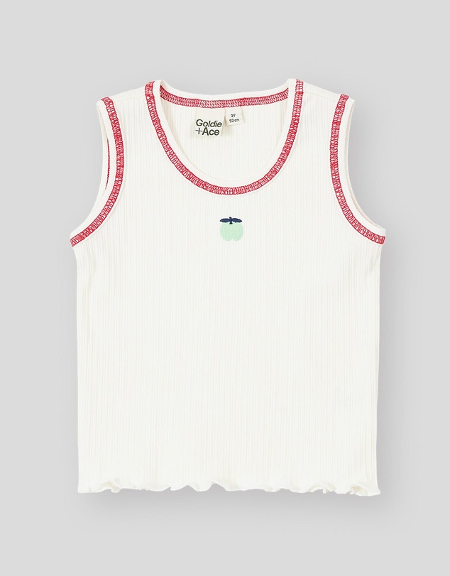 Goldie + Ace - Rib Apple Tank - Babies-Kids