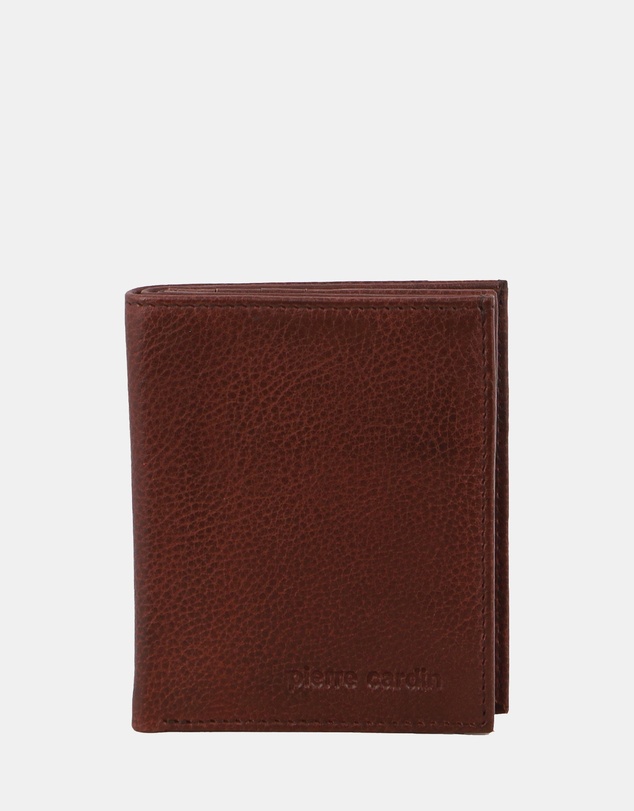 Pierre Cardin - Pierre Cardin Rustic Leather Men's Slim Bi-Fold Wallet