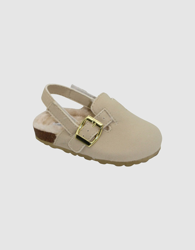 Human - Kids Lennox Faux Fur Slide Natural