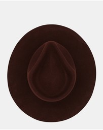 Morgan & Taylor - Amelia Wool Fedora in Brown