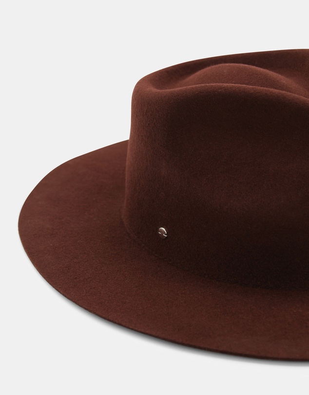 Morgan & Taylor - Amelia Wool Fedora in Brown