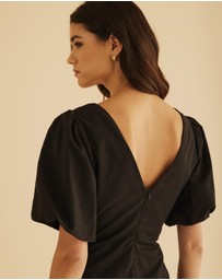 Atmos&Here - Billie Linen Blend Midi Dress