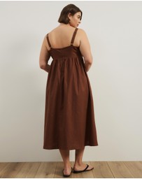 Atmos&Here Curvy - Fern Empire Line Midi Dress