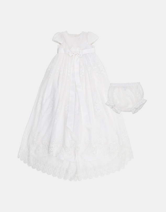 Bebe by Minihaha - Open Back Christening Dress - Babies