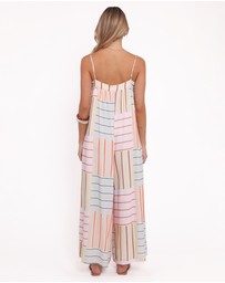 Petal & Pup - Abegail Flowy Jumpsuit- Multi Stripe