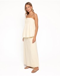 Petal & Pup - Carson Pleated Top - Butter Yellow