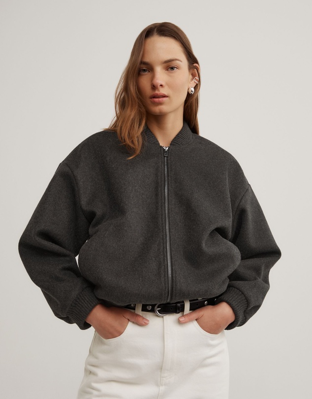 Witchery - Felted Zip Bomber Jacket