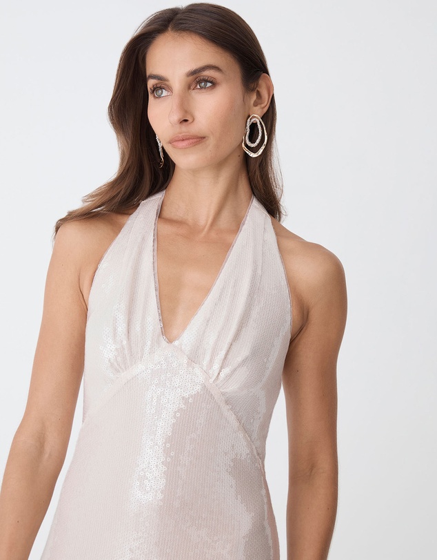 Forcast - Ariana Sequin Halter Dress