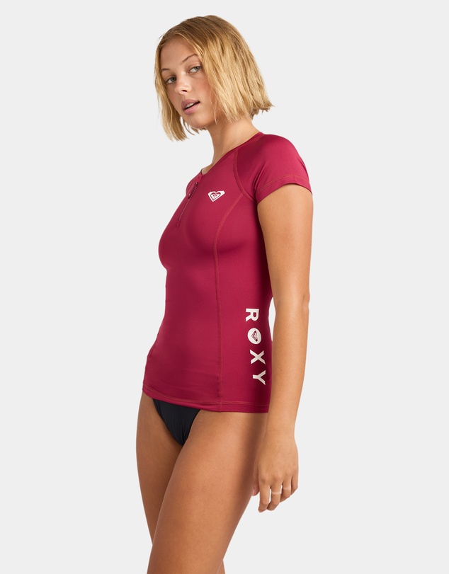 Roxy - Womens Essentials Chest Zip Rashguard