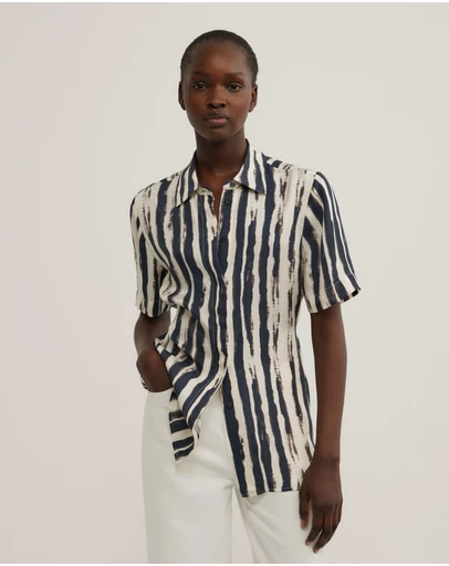 Witchery - Cupro Tie Waist Shirt