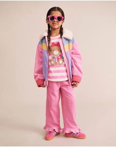 Huxbaby - Colour Block Cord Jacket - Babies-Kids