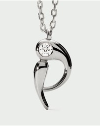 PDPAOLA - Initial 2026 P Silver Pendant Necklace
