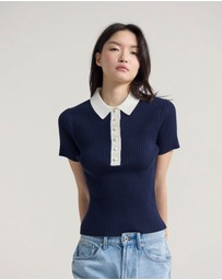 Oxford - Monique Rib Polo Knit