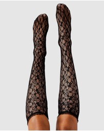 High Heel Jungle - Lace Knee Socks