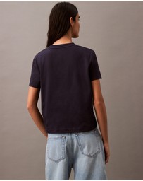 Calvin Klein Jeans - Flocked Logo Graphic Slim T-Shirt
