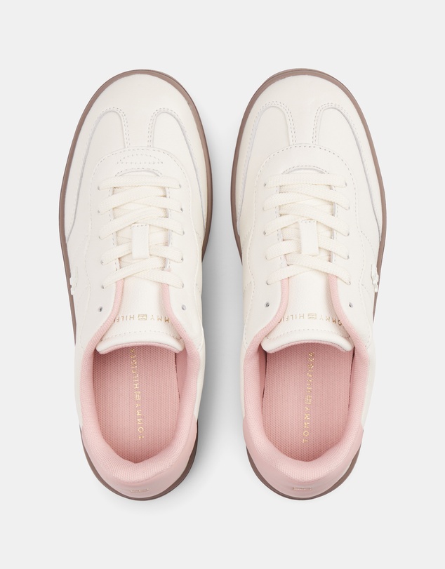 Tommy Hilfiger - Leather Monogram Court Trainers - Women's