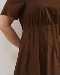 Atmos&Here Curvy - Maya Pleat Mini Dress