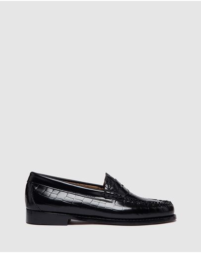 Crocodile Black Leather