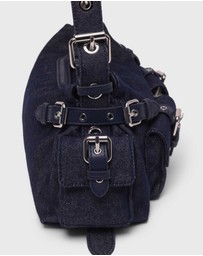 Maje - Miss M Pockets Denim Handbag