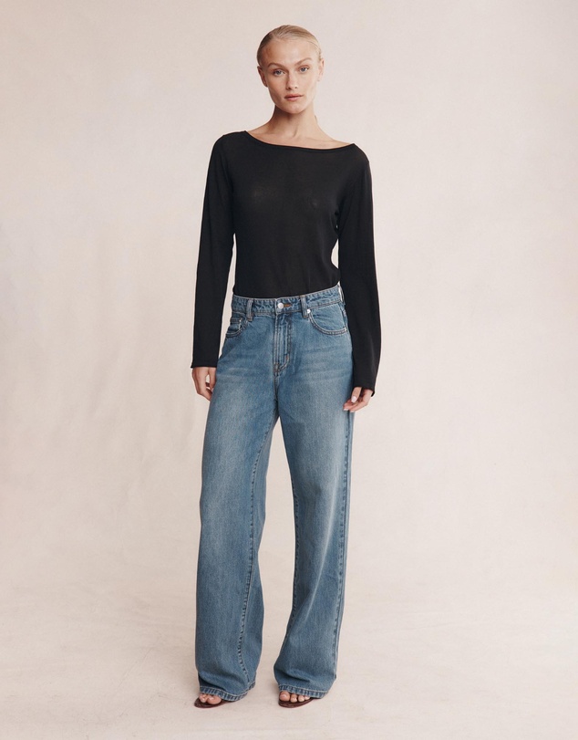 Marle - Belted Wide Leg Jeans