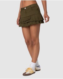 EDIKTED - Layered Pleats Mini Skirt