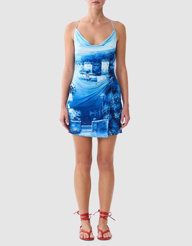 Camilla - Drape Jersey Mini Dress