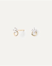 PDPAOLA - Diamonds and Gold Ari Stud Earrings
