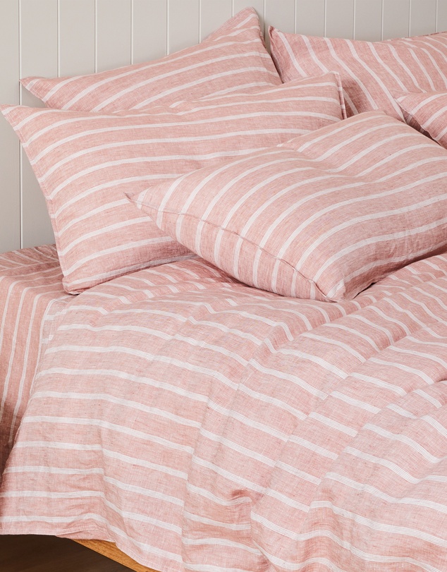 Sheet Society - Eve Linen Stripe Full Sheet Set