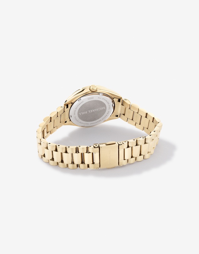 Michael Hill - Women's 0.60 Carat TW Diamond Bezel Watch in Gold Tone Stainless Steel