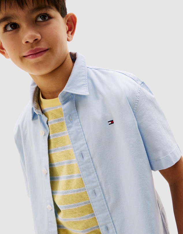 Tommy Hilfiger - Boys Short Sleeve Oxford Shirt - Kids