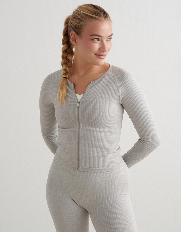 Aim'n - Ribbed Seamless Zip Jacket
