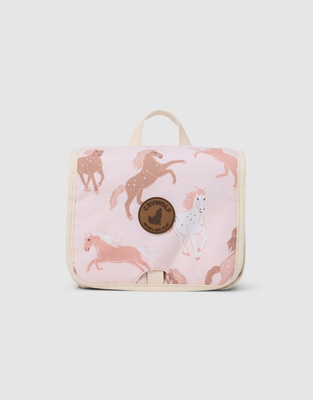 Crywolf - HANGING TOILETRY BAG Blush Ponies