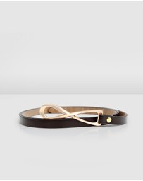 Belle & Bloom - London Mood Leather Tie Belt