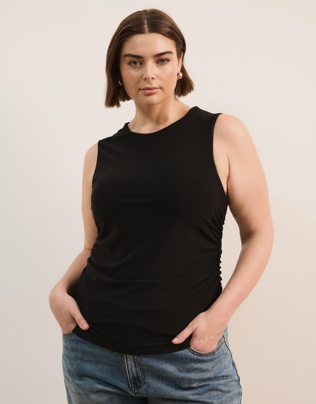 Atmos&Here Curvy - Evie Mesh Tank Top