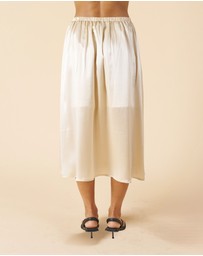 CAMIXA - Maddie Silk Midi Skirt