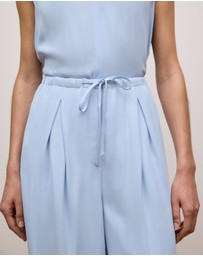 Trenery - Soft Drawcord Pant in Soft Blue