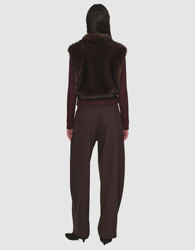 Source Unknown - Meti Eco Fur Zip Cardigan