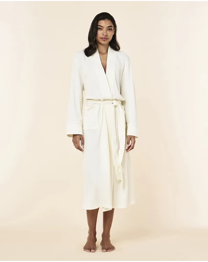 Papinelle - Claire Soft Cotton Waffle Maxi Robe