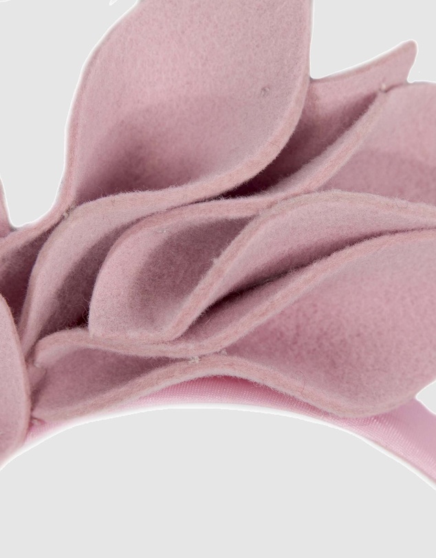 Max Alexander - Felt Pink Winter Racing Fascinator