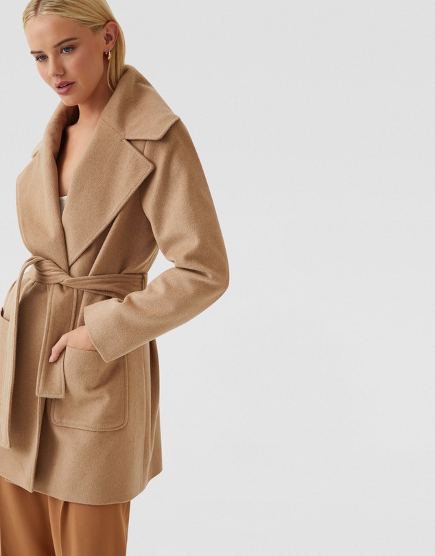 Oxford - Zoe Wool Rich Tie Waist Jacket
