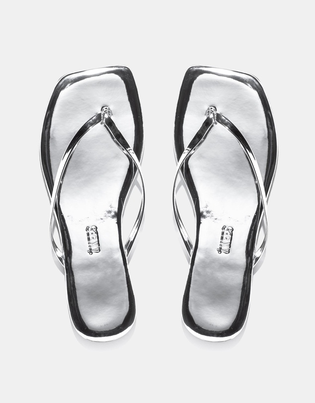 Tkees - Lily Square-Toe Mirrored Sandals