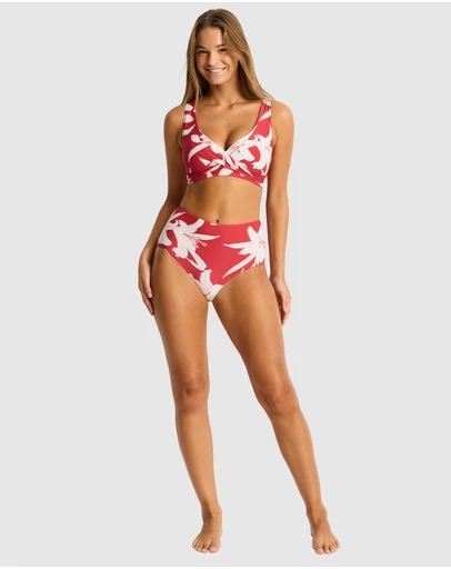 Sea Level Australia - Veridian Cross Front Multifit Bra Top