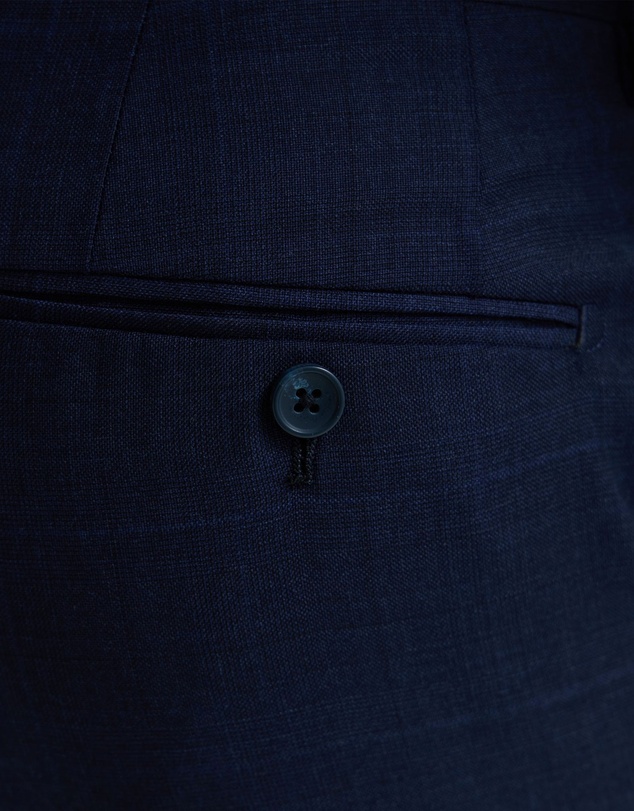Oxford - Auden Wool Checked Suit Trouser