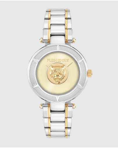 Plein Sport - OPIUM 34mm Silver Tone Analogue Watch