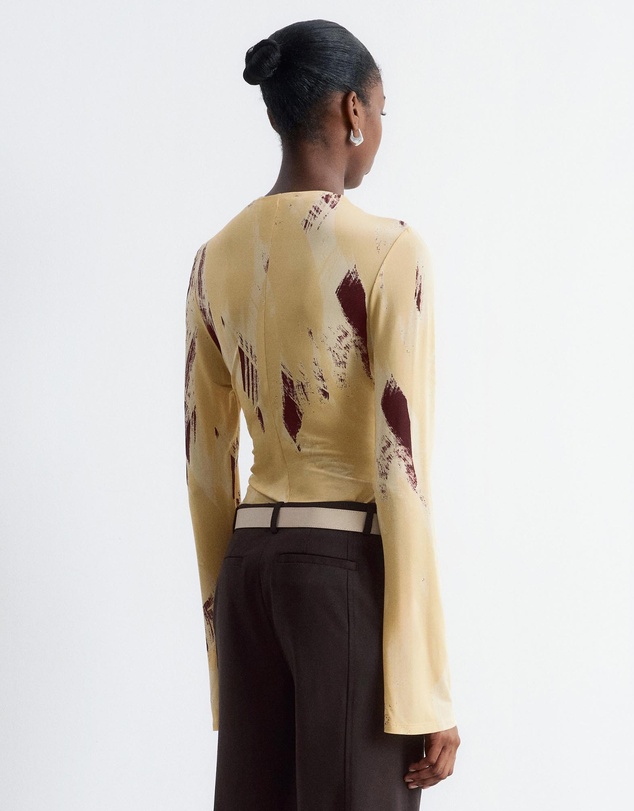 & Other Stories - Flare-Sleeve Mock-Neck Top