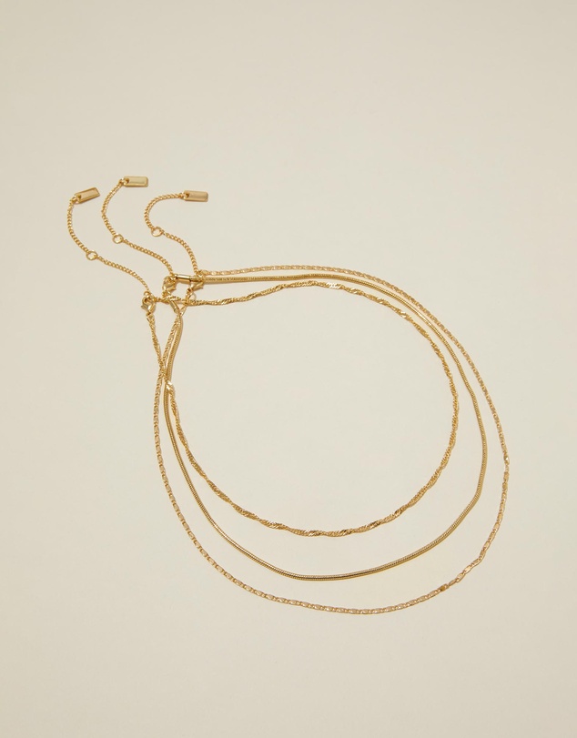 Rubi - 3Pk Fine Chain Necklace