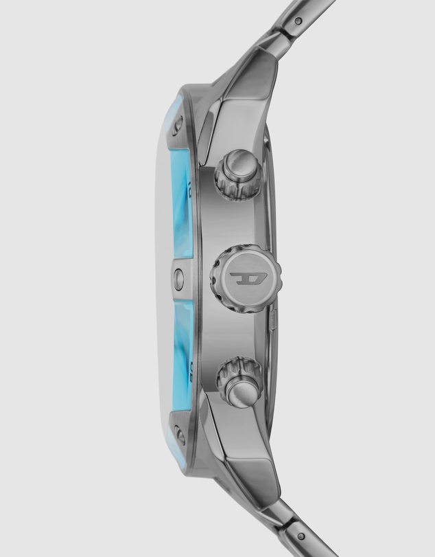 Diesel - Spiked Silver Tone Chronograph Watch